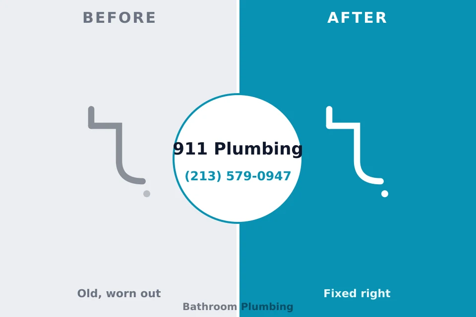 Before and after: plumbing repair Tok, AK
